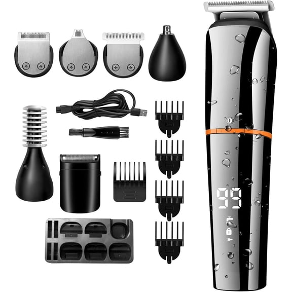 RKXQT Hair Clippers for Men, Multifunction Hair Clipper Set Electric Hair Trimmers for Men Grooming Shaver for Men's Razor Beard Nose Trimmer Hair Cutter