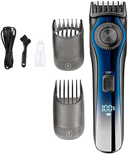 RKXQT Hair Clippers for Men, Powerful Hairs Trimmer Cutting Machine Barber Haircut Professional Hair Clipper Rechargeable LCD Screen