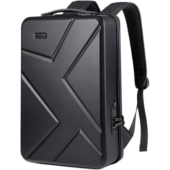 RKXQT Hard Shell Laptop Backpack for Men,Anti-Theft Waterproof TSA Lock Gaming Computer Backpack with USB Port and Wet Pocket, Business College Carry On Backpack fit 15.6/16/17 Inch LaptopBlack