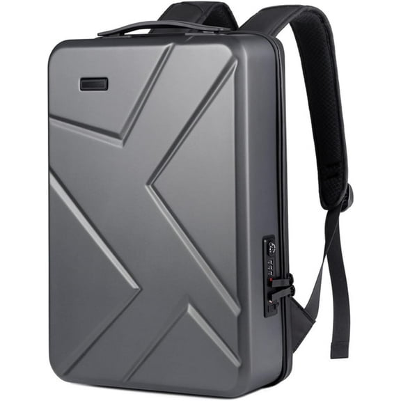 RKXQT Hard Shell Laptop Backpack for Men,Anti-Theft Waterproof TSA Lock Gaming Computer Backpack with USB Port and Wet Pocket, Business College Carry On Backpack fit 15.6/16/17 Inch LaptopWhite