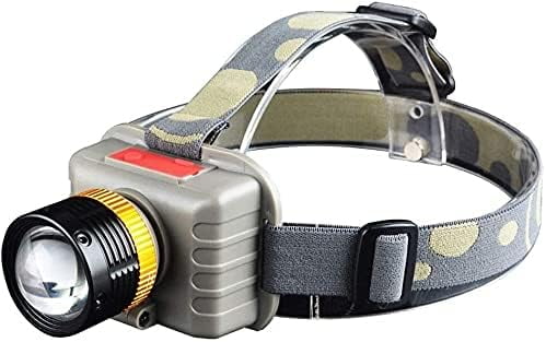 RKXQT Head lampsLight Head Torch Rechargeable, High Lumen LED Headlamp Waterproof Zoomable Headlight Sport Flashlight for Hiking Camping Climbing Fishing Outdoors Light for Adults, Camping,
