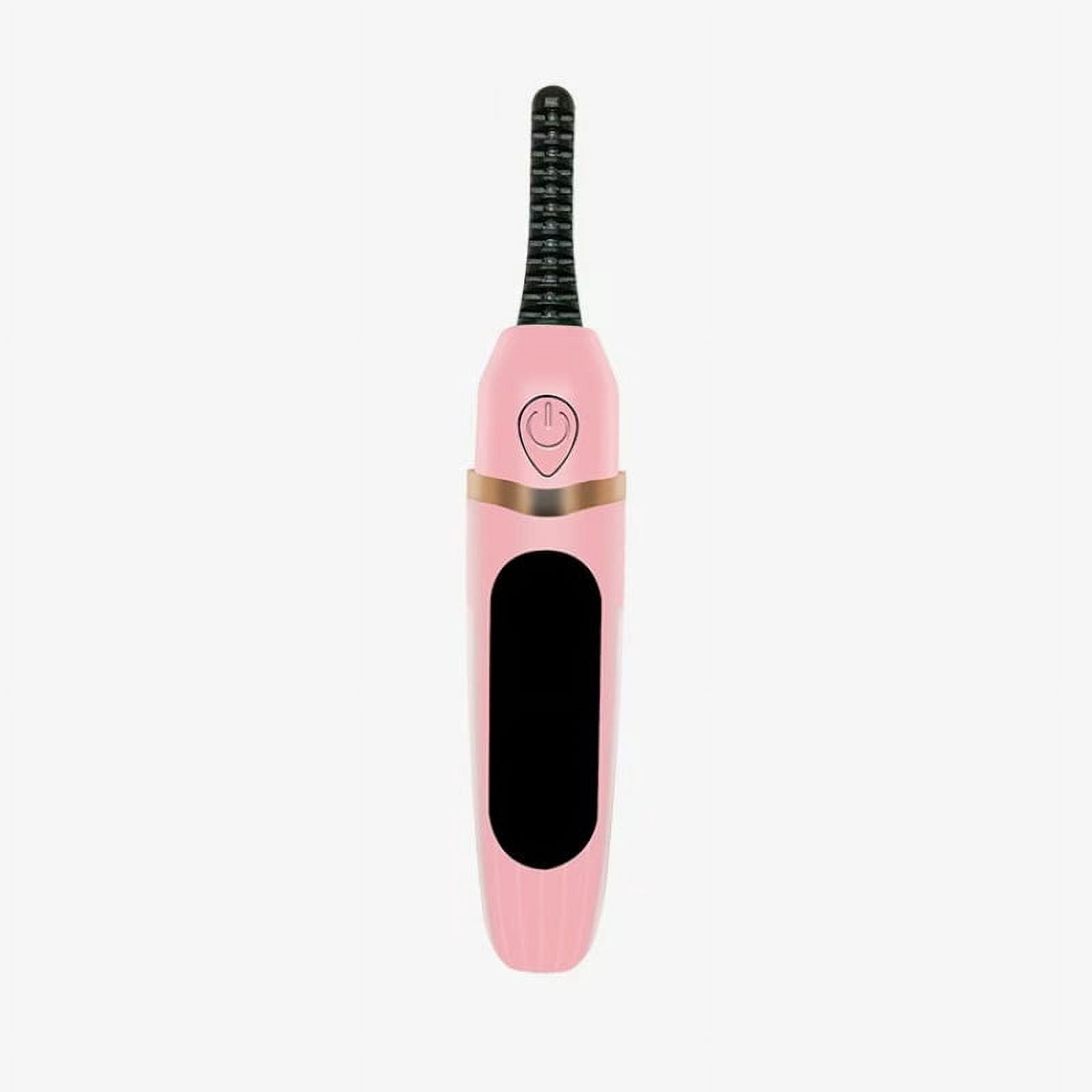 RKXQT Heated Eyelash Curler,Electric Eyelashes Curler with USB Rechargeable Feature Makeup Tools Heats Up in 10 Seconds, 24-Hour Long-Lasting Curls - 3 Adjustable Heating Modes and LED Display Pink