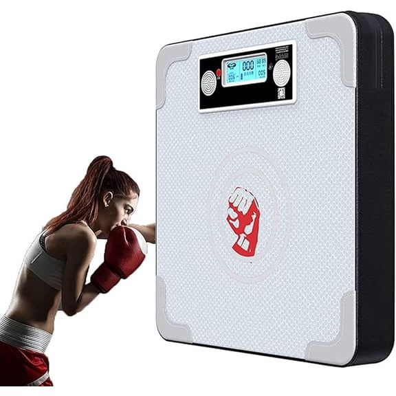 RKXQT Home Music Boxing Machine Electronic Boxing Reaction Target Wall-Mounted, Speed Hand Eye Reaction and Coordination Boxing Equipment