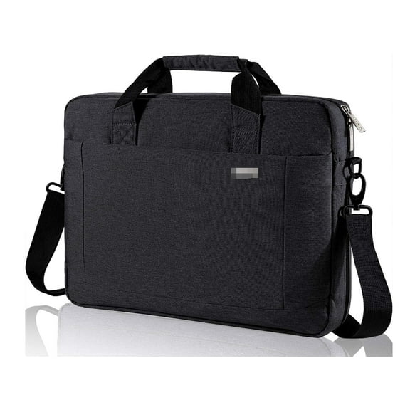 RKXQT Laptop Bag Case 15 15.6 16 Inch, Computer Sleeve Messenger Bag with Shoulder Strap Expandable Waterproof Business Briefcase for Men Women to Work Travel School, Fit 14-16 Inch Laptop, Black