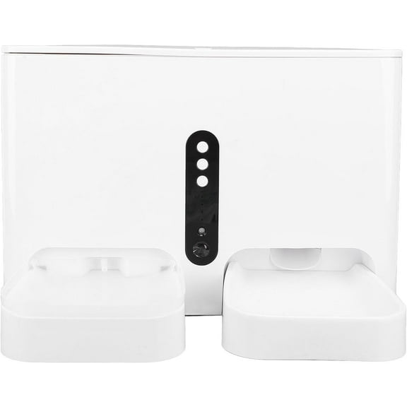 RKXQT Large Capacity, Control Automatic Cat Food and Water Dispenser, 2 in 1 Automatic Pet Dispenser for Cats and Small Dogs, Smart Feeding Features, App Controlled, Sensor Monitoring