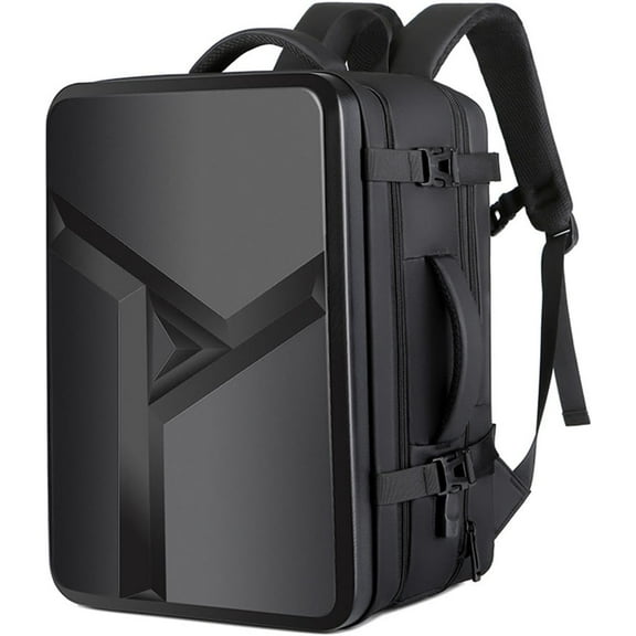 RKXQT Men's Hard Shell Bag for Daily Use and Weekend Adventures, Black