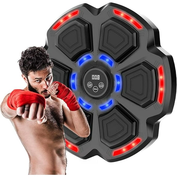 RKXQT Music Boxing Machine for Adult, Boxing Wall Mount Machine for Kids, Bluetooth Smart Boxing Traineing Machine for Home, Office, Gym, Electronic Music Punching