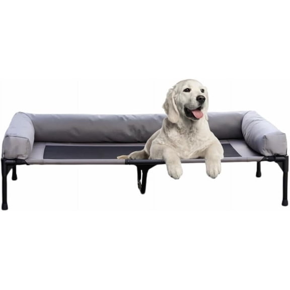 RKXQT Pet Bed Cat Bed Camp Bed Universal for All Seasons, Detachable and Washable Off The Ground, Summer Pet Supplies Dog Bed Pet Beds for Cats(D,XL-80 * 125 * 22.5cm)