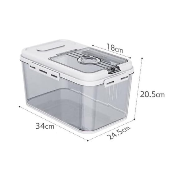 RKXQT Rice Dispenser, Rice Storage Container, Food Container, Dry Food Storage, Pet Food Dispenser, Large Storage Bin with Lid, Suitable for Grain Cereal Soybean Corn (Size : Small)