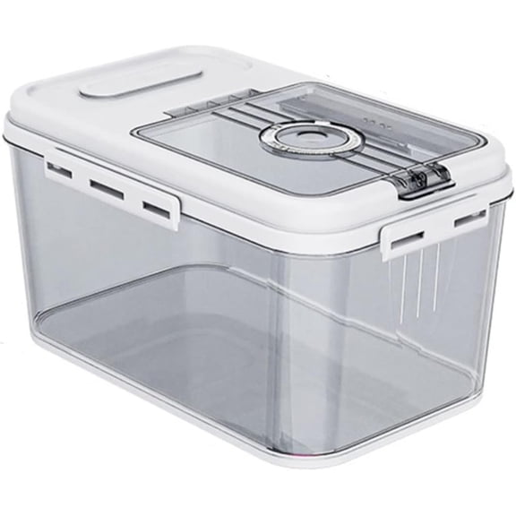 RKXQT Rice Dispenser, Rice Storage Container, Food Container, Dry Food Storage, Pet Food Dispenser, Large Storage Bin with Lid, Suitable for Grain Cereal Soybean Corn (Size : Large)