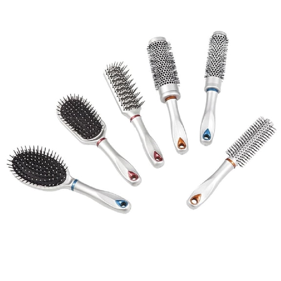 RKXQT Round Handle Comb Hairdressing Comb Curly Hair Smoothing Comb