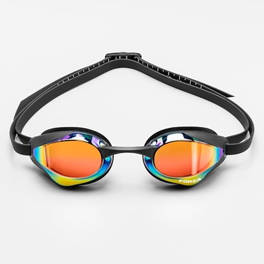 RKXQT Swimming Goggles | Anti-Fog, Swim Goggles with Adjustable Fit and Panoramic Lenses  Protective Case Included