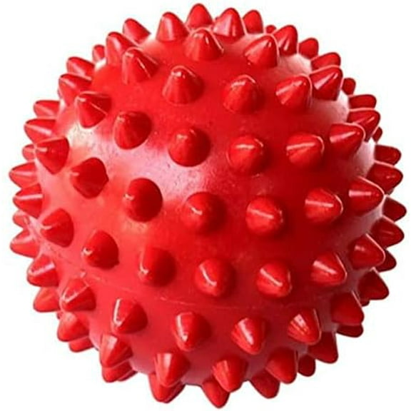 RKXQT Yoga Ball 70mm Spiky Massage Yoga Ball Trigger Point Sport Fitness Hand Foot Pain Stress Relief Muscle Relax Ball Healthy Care Tool 65cm Yoga Ball (Size : Red)