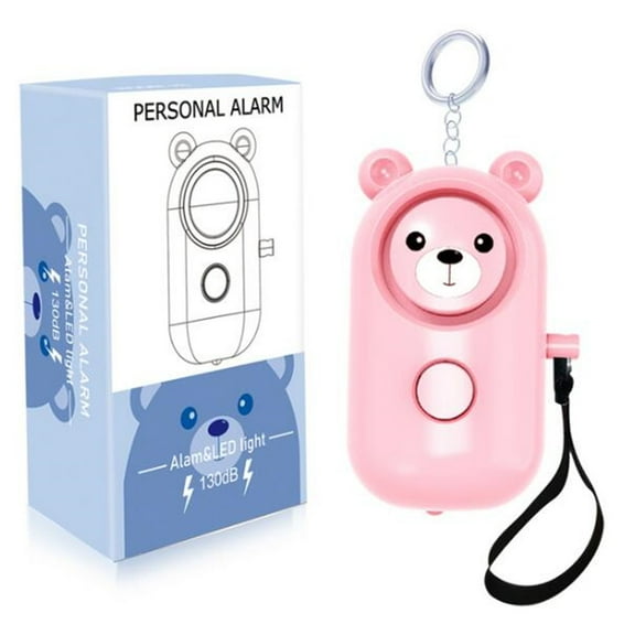 RKZDSR 130dB Personal Alarm Keychain - Suitable for Women, Men, Kids, Children, and Elderly with LED Light and Self-Alarm Feature