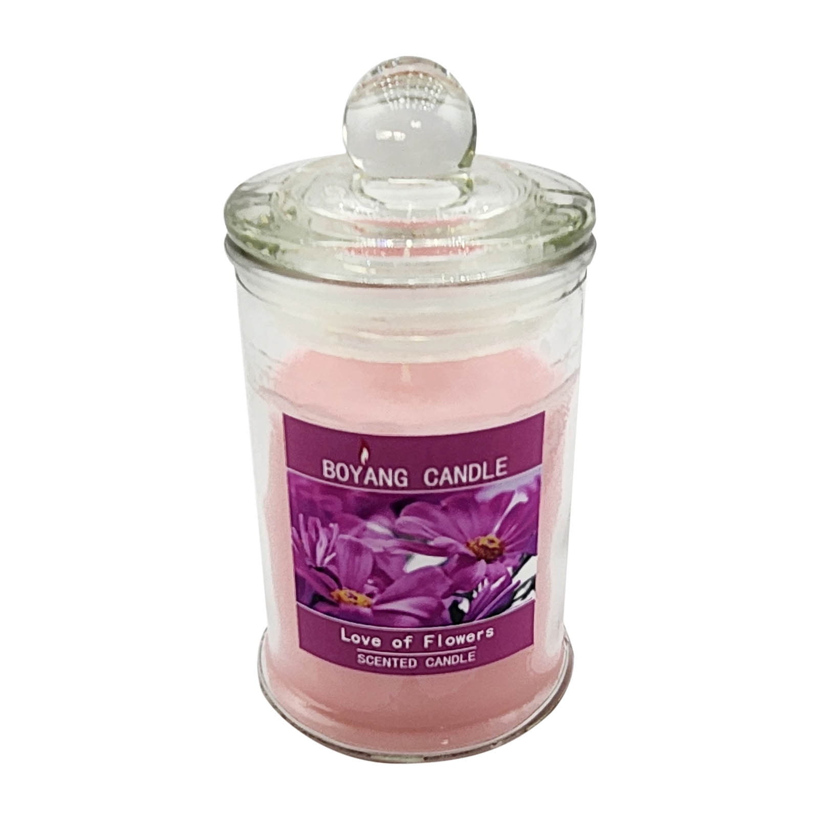RKZDSR 1pc 90g Transparent Soy Wax Scented Candle In Clear Glass Jar ...