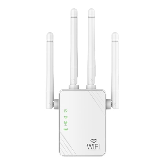 RKZDSR 300Mbps Dual Band WiFi Extender Booster Signal Repeater - Long Range 2.4/5Ghz Wireless Network Amplifier for Enhanced Coverage up to 4500sq.ft - Wi-Fi Repetidor