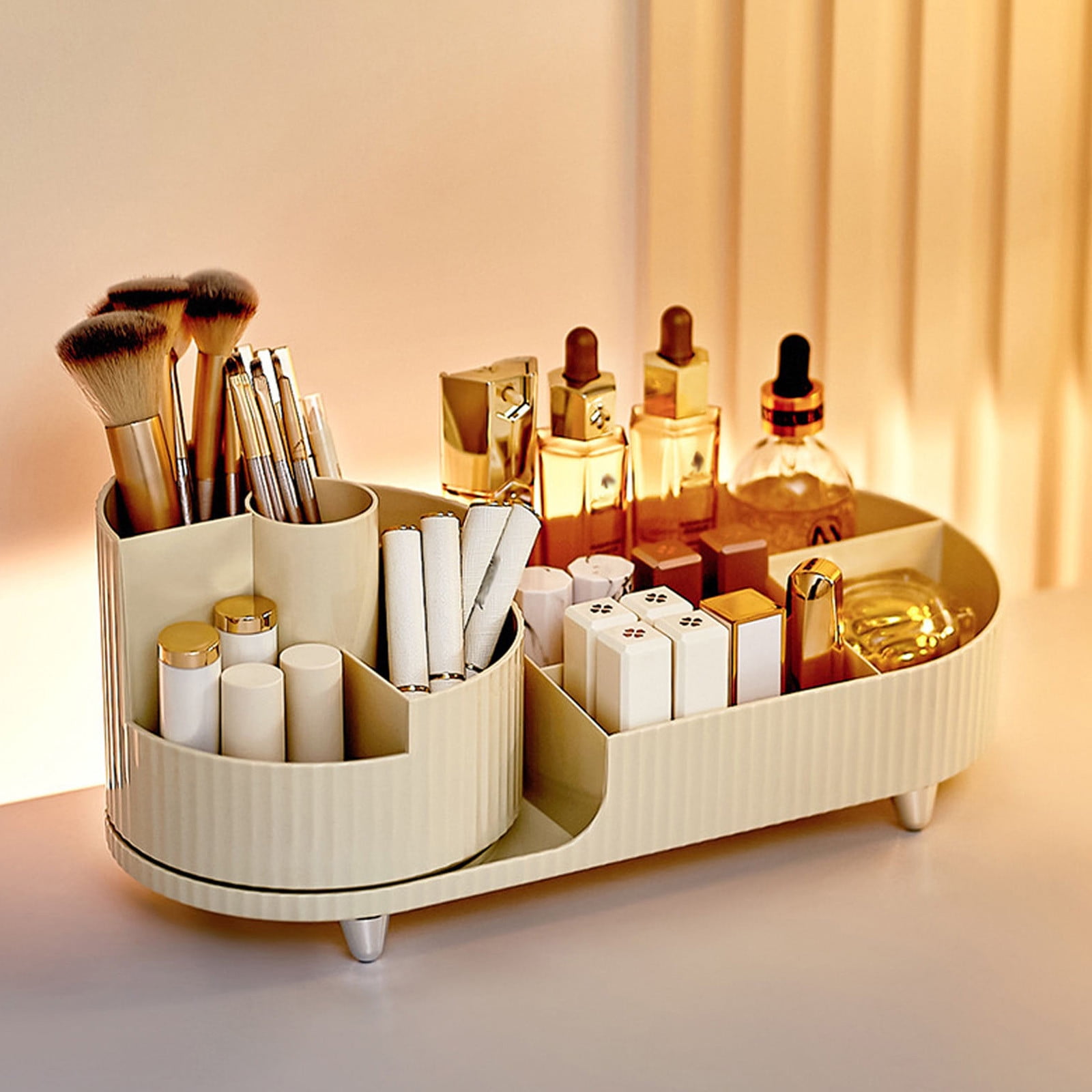 RKZDSR 360° Rotating Cosmetic Organizer for Makeup, Dressing Table, Room Decor