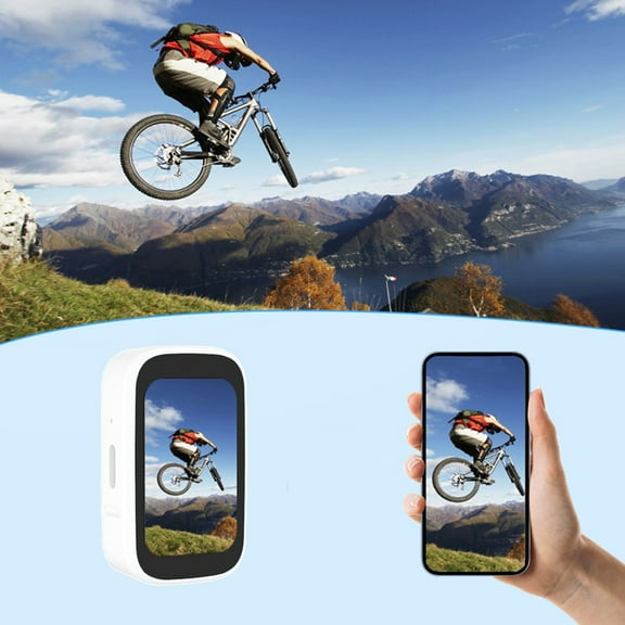 RKZDSR 4K Mini Sports Camera with WiFi, 170° Wide Angle, 60 Min Battery Life, Motion Recorder, Connect to Mobile, Dual Mic, Magnetic Clip Accessory