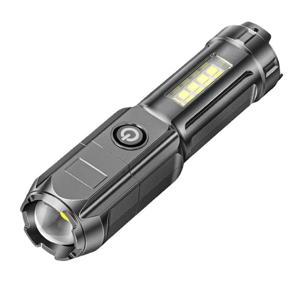 RKZDSR 5000 Lumens Rechargeable LED Flashlight with USB Charging, Waterproof IP68, 3 Lighting Modes for Camping & Emergencies, Lightweight & Portable Design