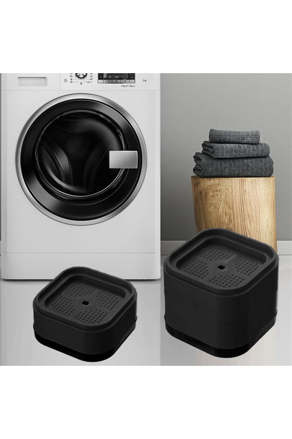 Adjustable Height Bed Risers with Anti-Slip Pads - Heavy-Duty Furniture Elevators for Washing Machines, Tables, and Sofas - 4 Pack, Sturdy, Stackable, Space-Saving Solution