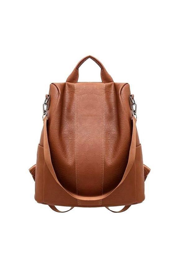 Backpack Purse for Women Fashion School Anti-Theft Rucksack Shoulder Bags (Brown)
