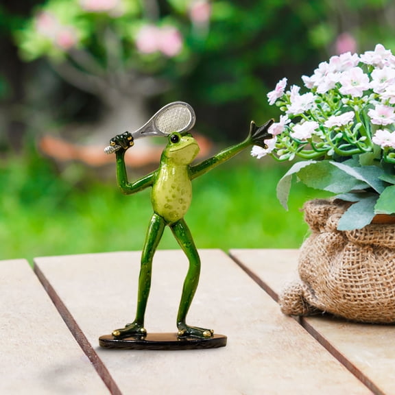 RKZDSR Baseball Resin Art, Unique Home Decor for Indoor & Outdoor, Hand-Painted Garden Sculpture, Great Gift for Sports Lovers