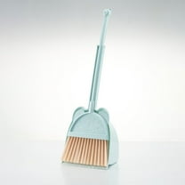 RKZDSR Children's Broom and Dustpan Set - Compact Cleaning Supplies with Stainless Steel Handle, Perfect for Kids - Mini Broom Combo, Small Sweeper, Cute Housekeeping Tools