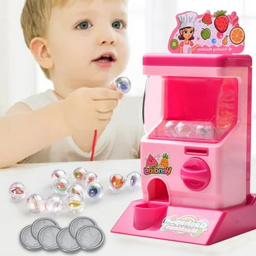 RKZDSR Children's Educational Mini Vending Machine Toy - Coin-Operated Tabletop Game with Display, Ideal Gift