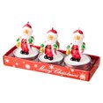 thumbnail image 1 of RKZDSR 3PCS Christmas Unscented Tealight Candles, Handmade Delicate Santas Snowman Xmas Tree Candles for Christmas Home Decorations Gifts, 1 of 7