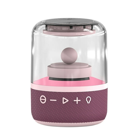 RKZDSR Clear Wireless Bluetooth Speaker - Transparent Colorful Light Effect Luminous Bluetooth Speaker for Wireless Glazed Computer Audio Desktop Ornaments Ambient Light Audio
