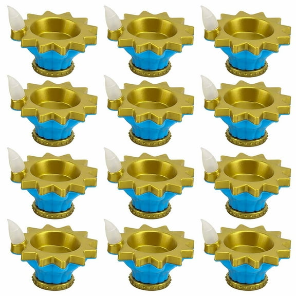 RKZDSR LED Candle Light Indian Small Oil Lamp Floating Water Candle Lantern Festival Water Decoration Ornaments