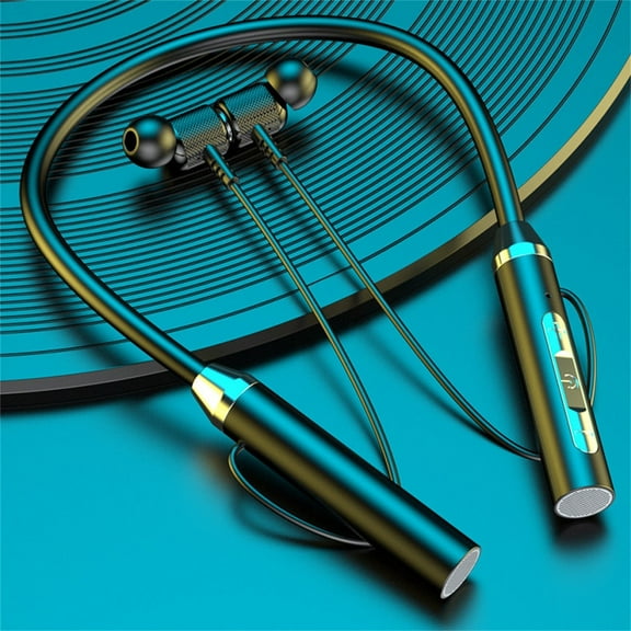 RKZDSR Comfortable Halter Neck Bluetooth Headphones - Multi-Function Sports Earbuds, In-Ear 5.0 Technology, Suitable for Both Men and Women