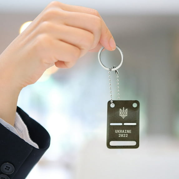 RKZDSR Commemorative Keychain Pendant - Durable Multi-Use Keychain Accessory & Luggage Tag for Personal or Gift Use, 1.96 1.18 Inch