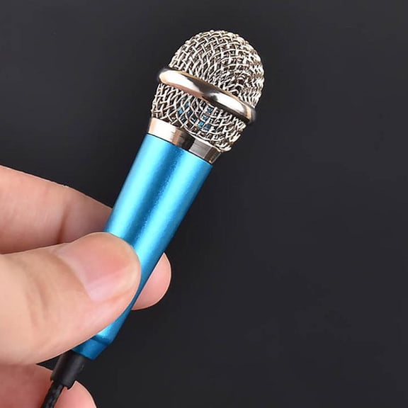 RKZDSR Compact Condenser Microphone for Phone and Computer - Mini Microphone Ideal for Karaoke
