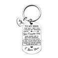 thumbnail image 1 of RKZDSR Couple Stainless Steel Keychain - European and American Valentine's Day Anniversary Gift for My Man/Woman, 1 of 3