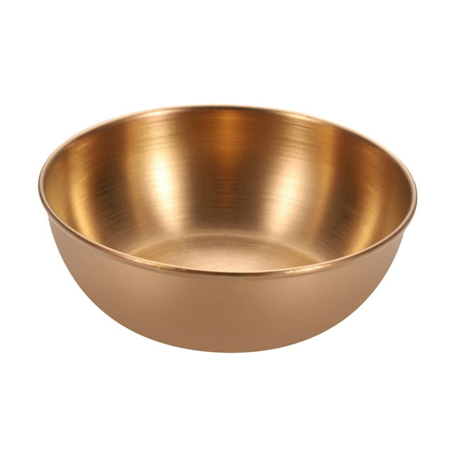 RKZDSR Creative Stainless Steel Golden Snack Dipping Dish: Versatile Seasoning, Sauce, and Sushi Dipping Bowl