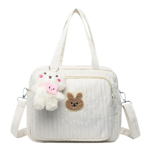 RKZDSR Cute Diaper Tote Bag - Multifunctional Maternity Backpack with Insulated Pockets, Large Capacity, Stylish Design for Travel, Stroller, and Daily Use