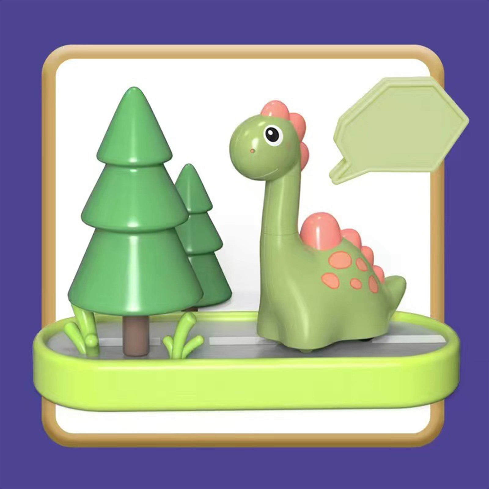 RKZDSR Cute Dinosaur Toy for Kids Press and Go Car, Little Dinosaur