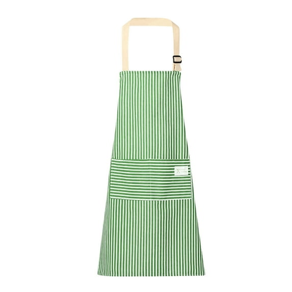 RKZDSR Cute Sleeveless Cotton Linen Kitchen Apron for Household, Stain-resistant Smock for Cooking and Work