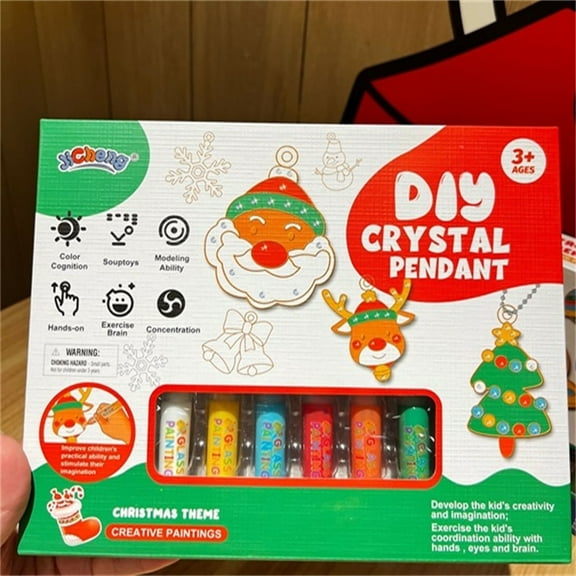 RKZDSR DIY Crystal Paint Arts And Crafts Set Three Dimensional Baking Free Graffiti, Coloring, And Adhesive Painting 30ml