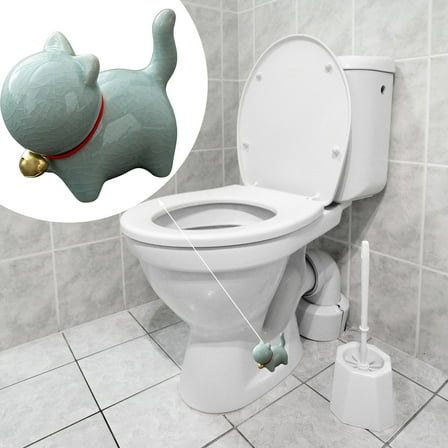 RKZDSR Decorative Ceramic Toilet Caps with Animal Designs for Unique Toilet Covers