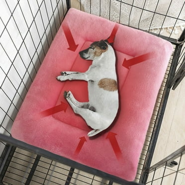 RKZDSR Dog Bed, Orthopedic Crate Foam Dog Bed,Machine Washable, Available On Both Sides,Waterproof Dog Mattress Nonskid Bottom, Comfy Anxiety Pet Bed Mat