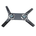 thumbnail image 1 of RKZDSR Portable Laptop Cooler Pad, Ergonomic Heat Dissipation Stand with Strong Wind 2 Fans, Black Cooling Base for Gaming Laptops, 5V, 2500rpm, Compact Size 6.69x2.36x0.78in, 1 of 7