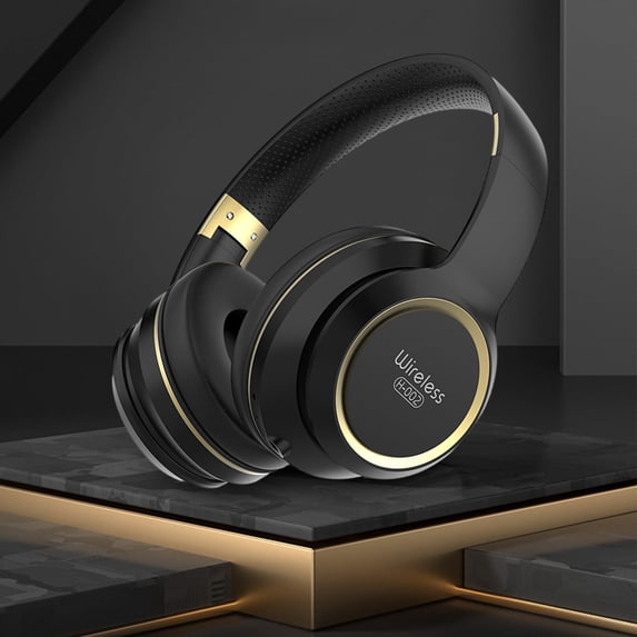 RKZDSR Folding Wireless Bluetooth Headset - Gaming Headset with Built-in Microphone