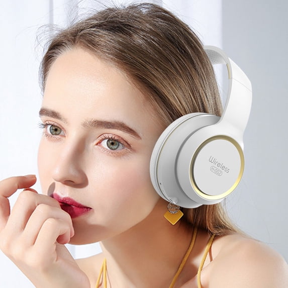 RKZDSR Folding Wireless Bluetooth Headset - Gaming Headset with Built-in Microphone