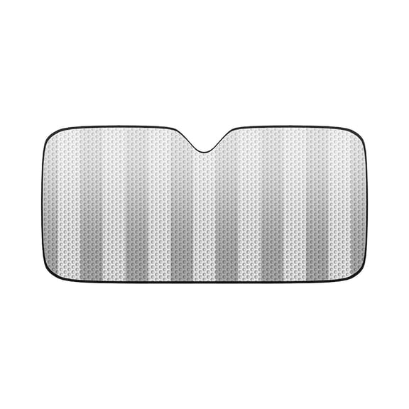 RKZDSR Front Windshield Sun Shade - Accordion Folding Double-sided Auto Sunshade For Medium And Small Car 51 X 23 Inch (Gray)