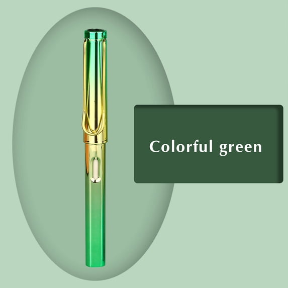 RKZDSR Grip Posture Correction Design Pencil Without Ink Old Undead Pen Creative Metal Pen(Green)