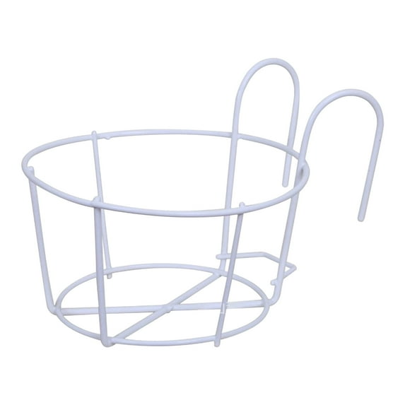 RKZDSR Hanging Iron Flower Pot Holder for Planters in Garden, Balcony, and Bonsai Display