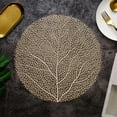 thumbnail image 1 of RKZDSR Hollowed Out Insulation Mat Solid Polyvinyl Chloride Leather Placemats , Coffee Mats, Kitchen Table Mats, , Easy To Clean Kitchen Table Mats, 1 of 5