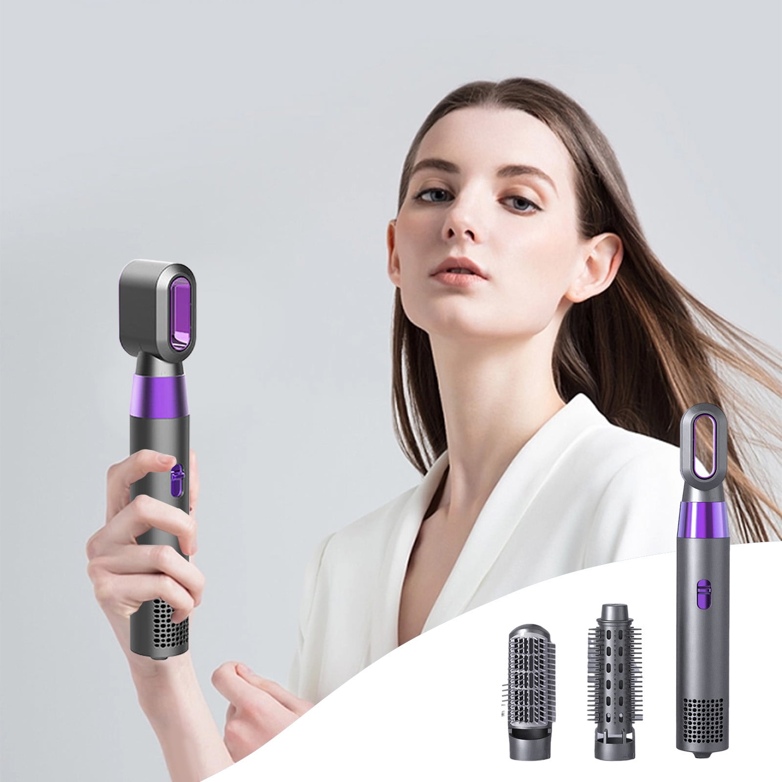 RKZDSR Hot Air Comb Bladeless Hollow Hair Dryer3 In 1 Electric Hair